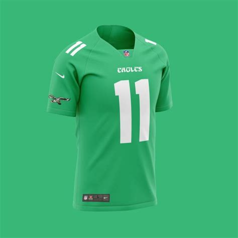 eagles new jersey color